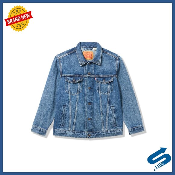 Relaxed Fit Sherpa Lined Wool Trucker Jacket - Cozy Warm Essential
